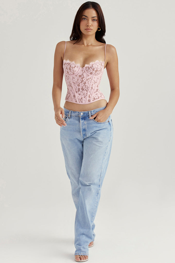 Esme Sweetheart Lace Corset Top