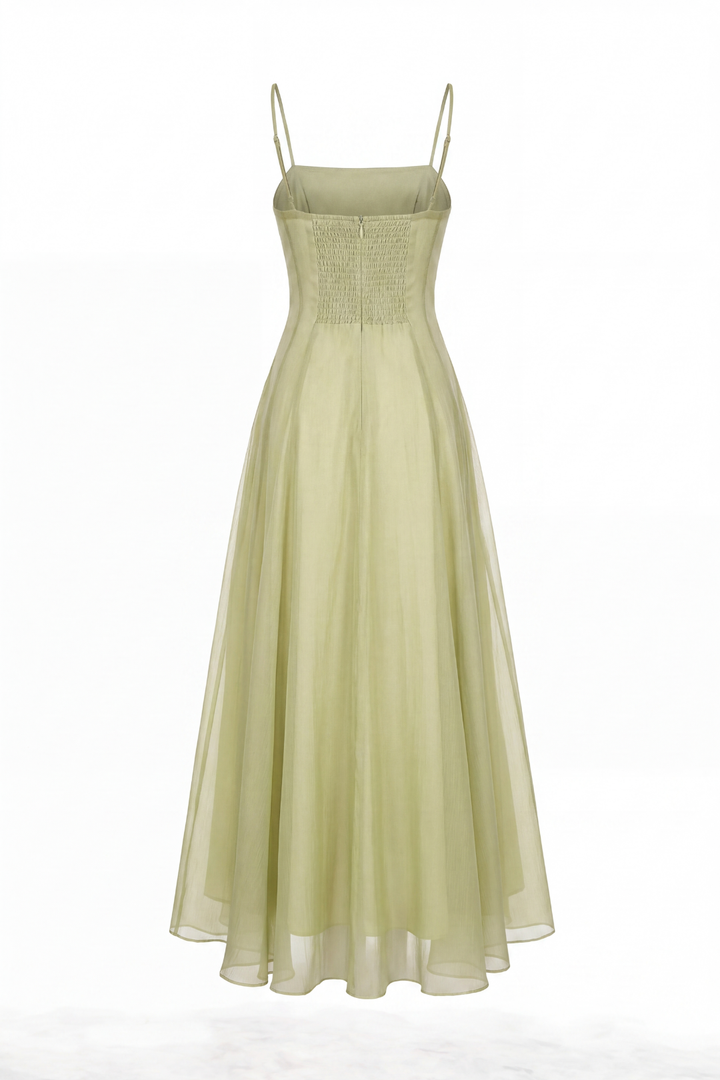 Seraphina Ruffled Tulle Maxi Dress