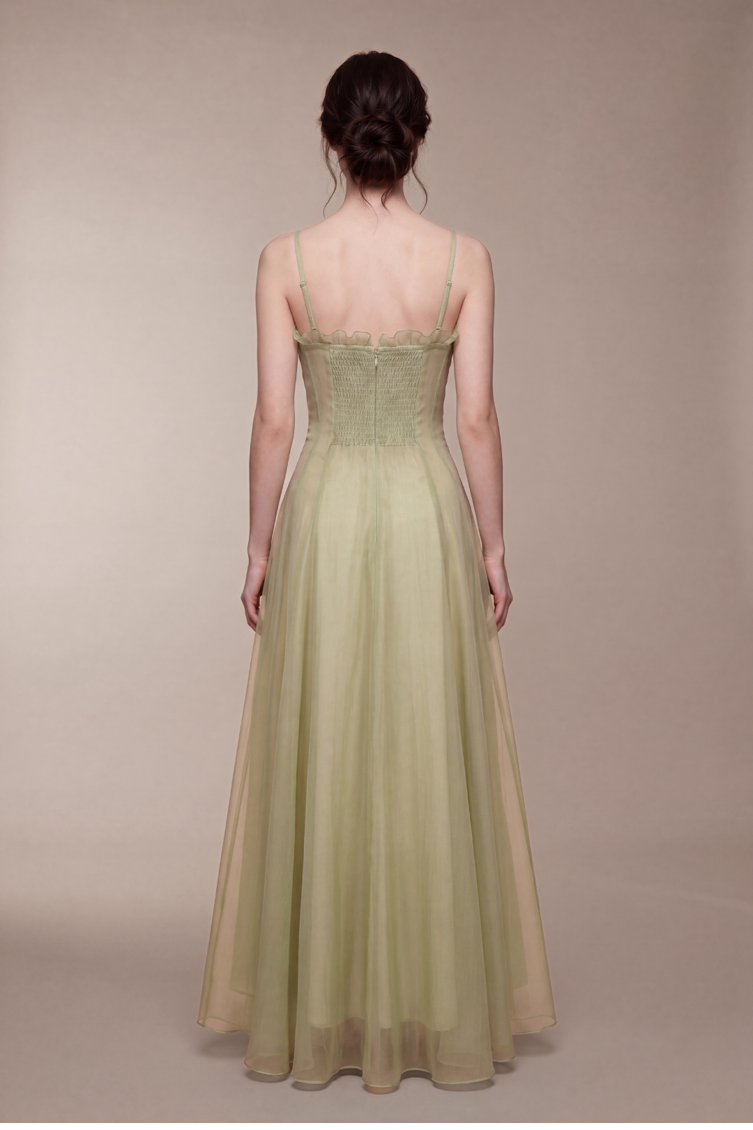 Seraphina Ruffled Tulle Maxi Dress