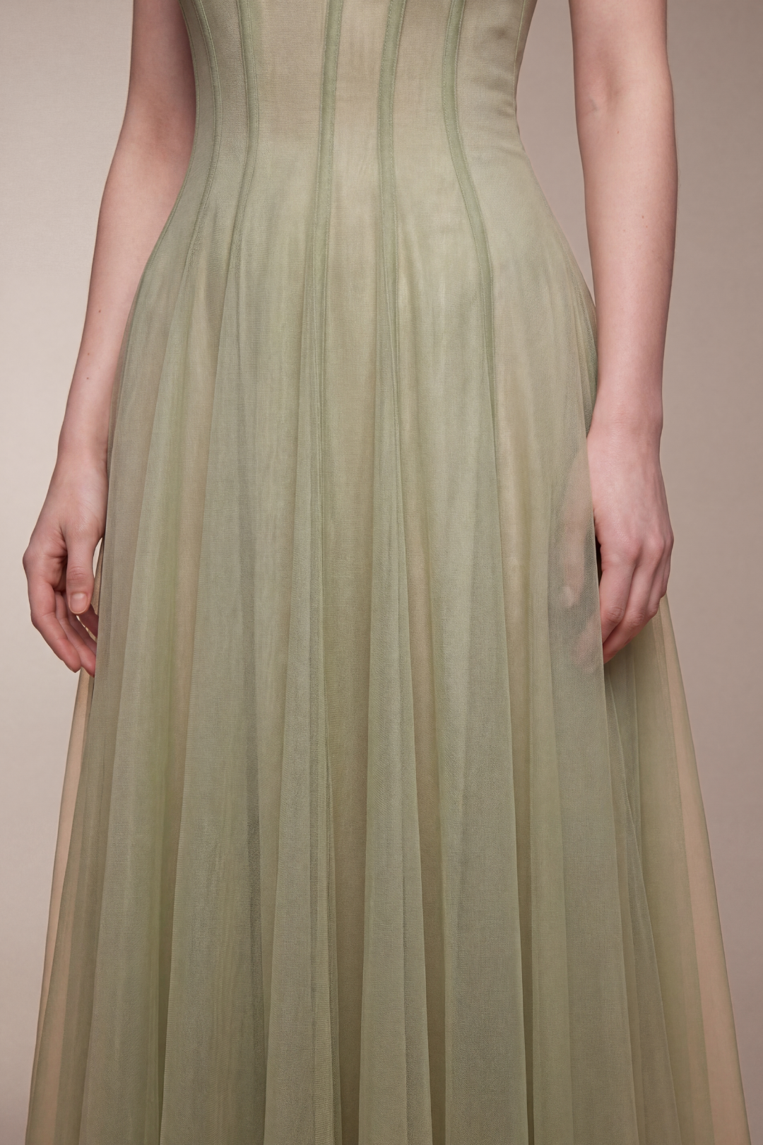 Seraphina Ruffled Tulle Maxi Dress