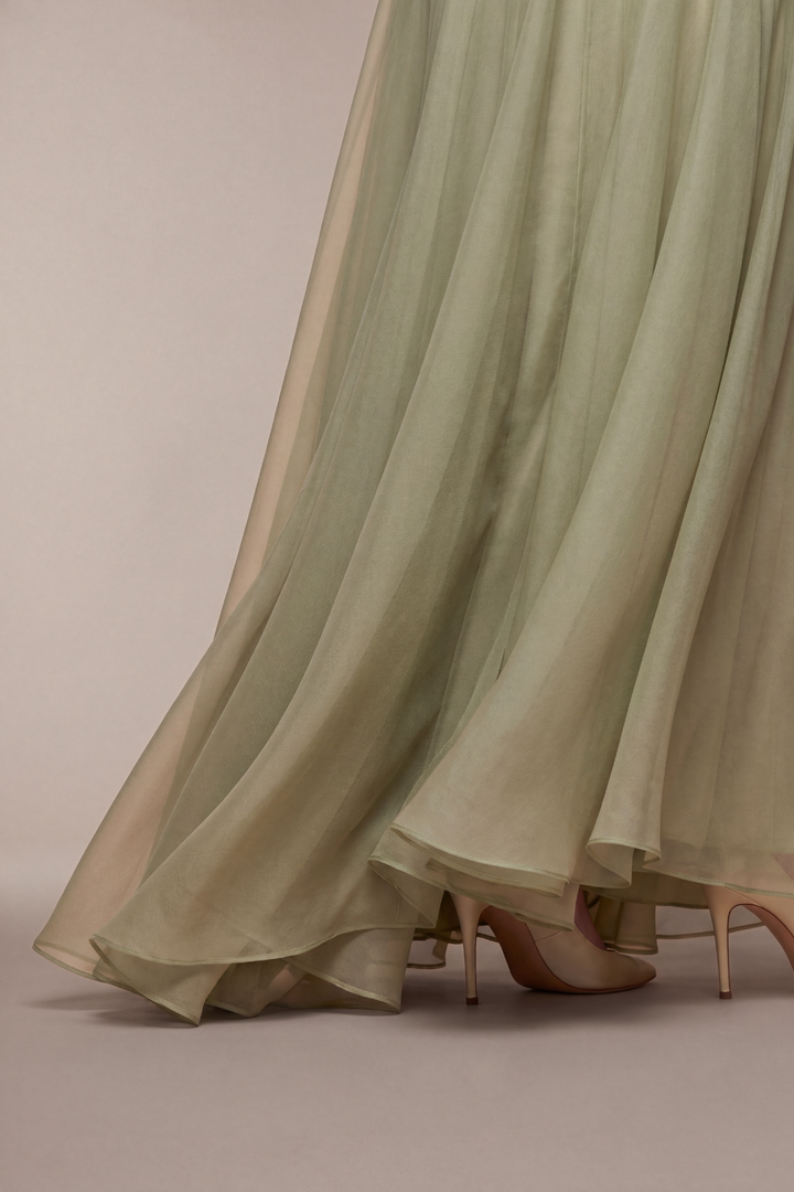 Seraphina Ruffled Tulle Maxi Dress