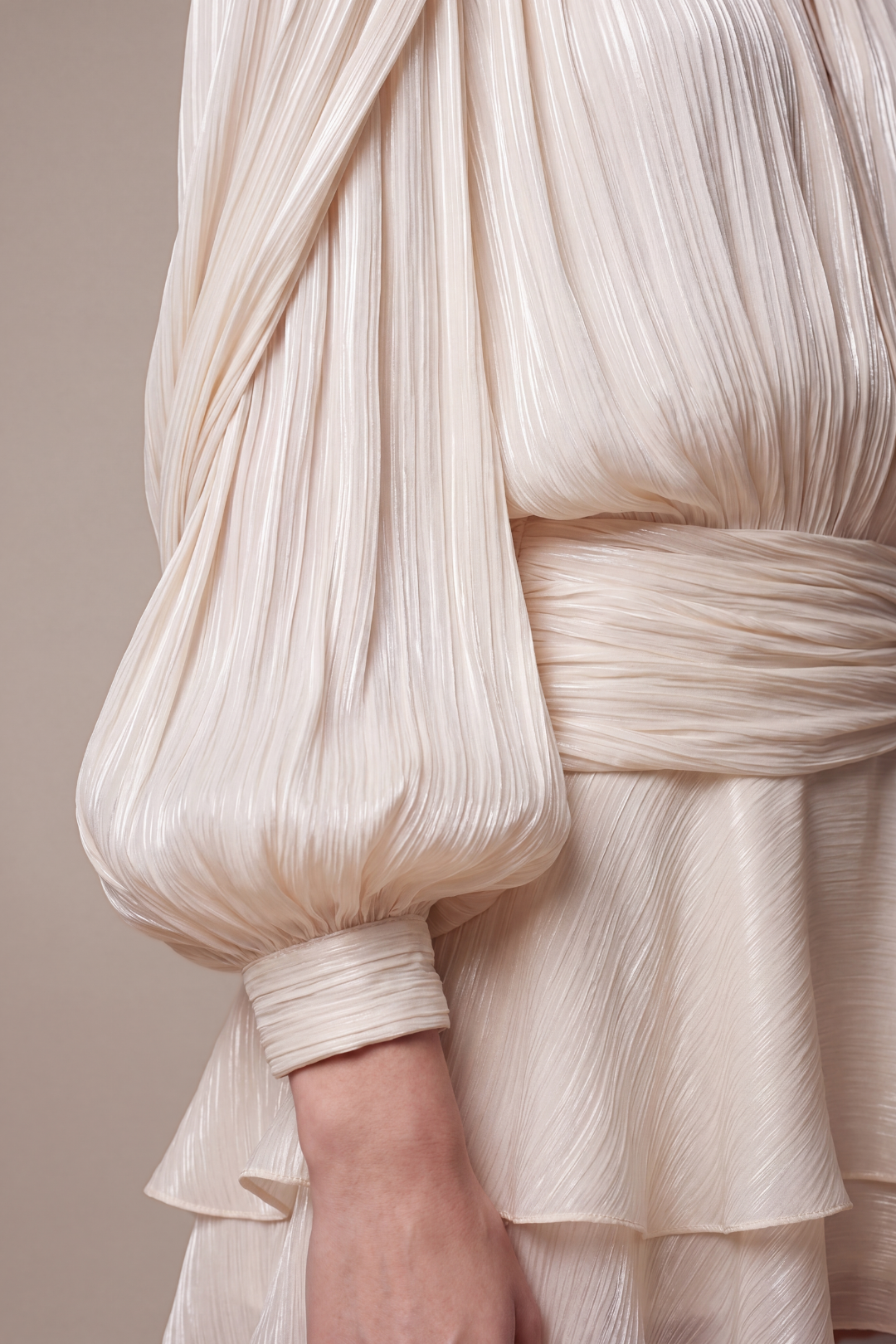 Melissa Pleated Ruffle Mini Dress