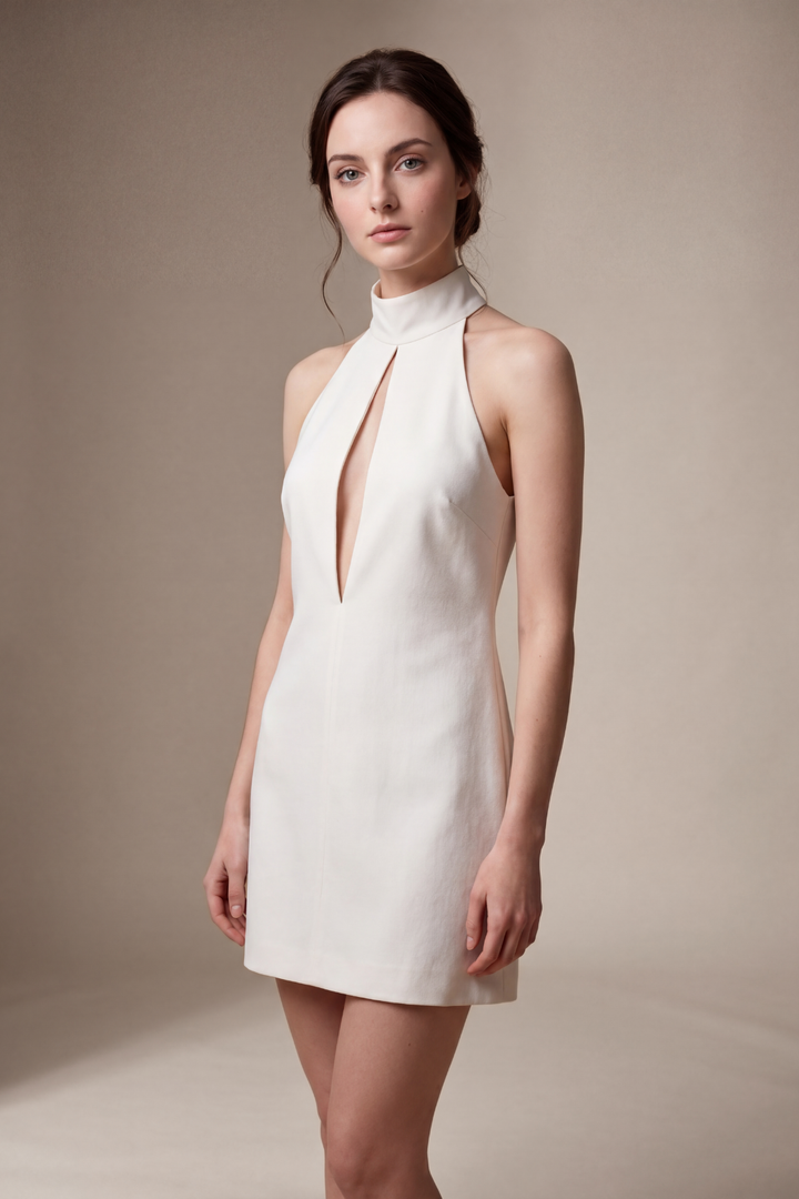 Fariha Sleeveless Cutout Mini Dress