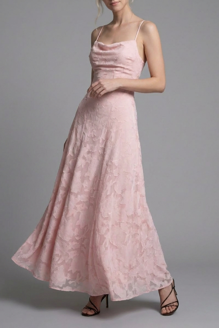 Callista Lace Spaghetti Strap Maxi Dress