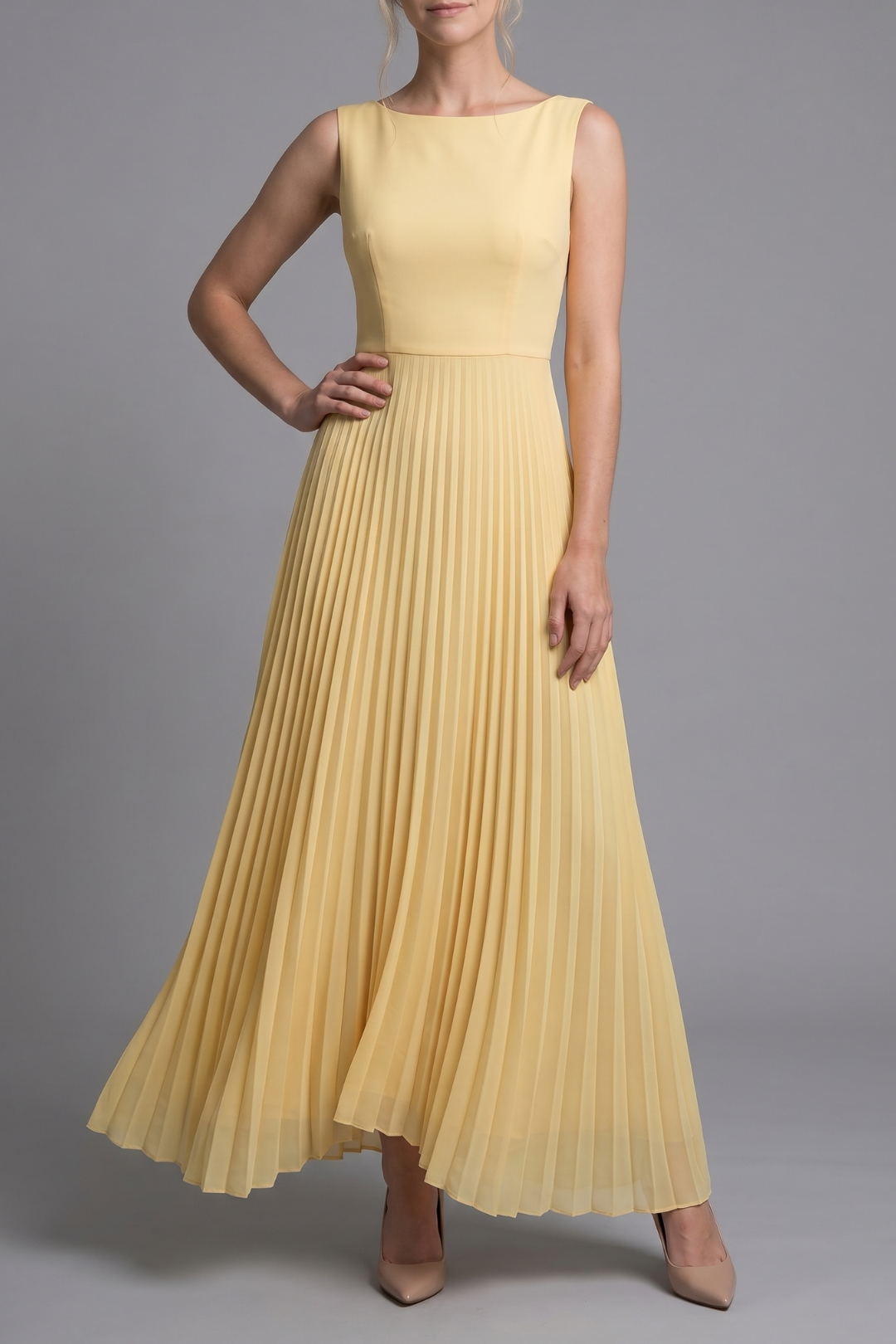 Serena Pleated Midi Dress