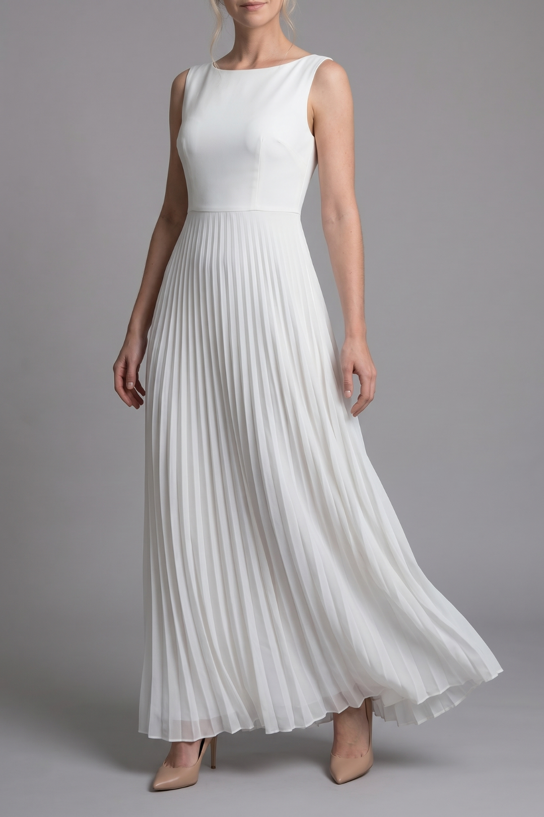 Serena Pleated Midi Dress