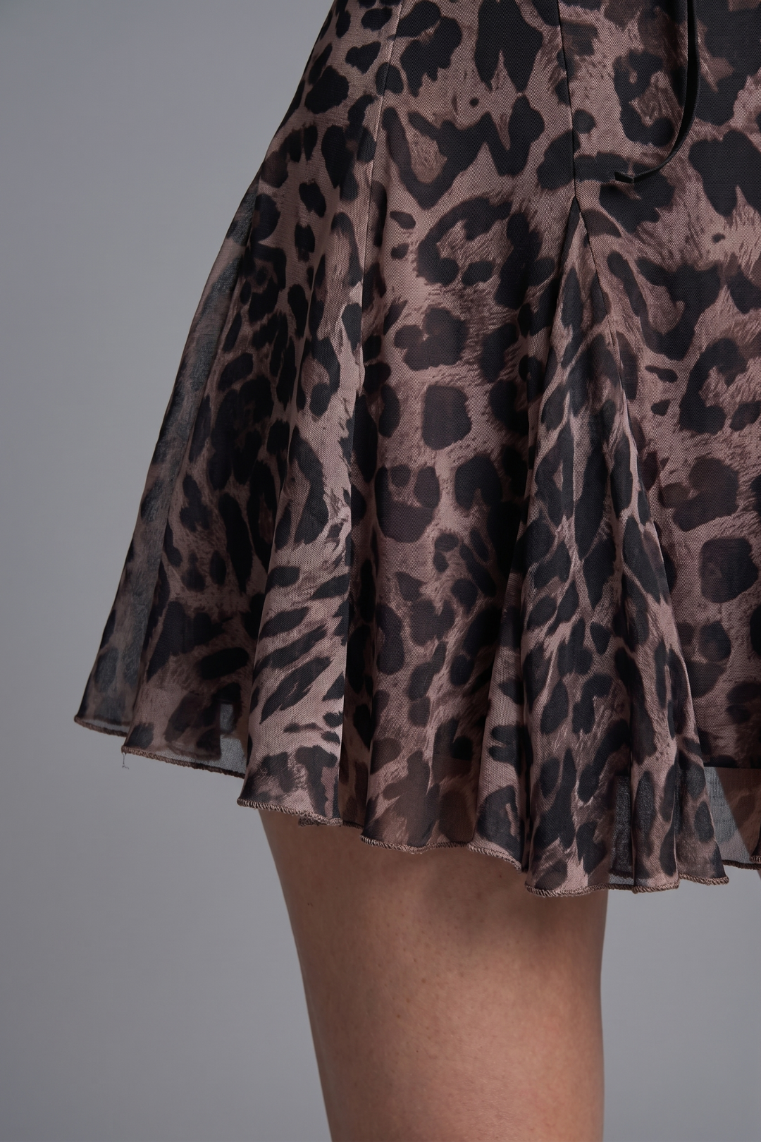 Kitty Plisse Lace Cup Mini Dress