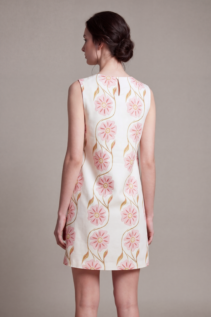 Romantic Print Sleeveless Dress