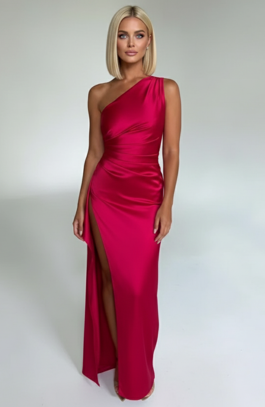 Grace Lustrous Woven Maxi Gown