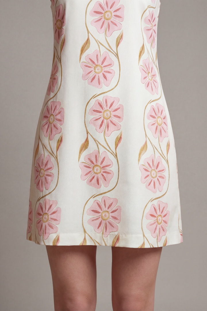 Romantic Print Sleeveless Dress