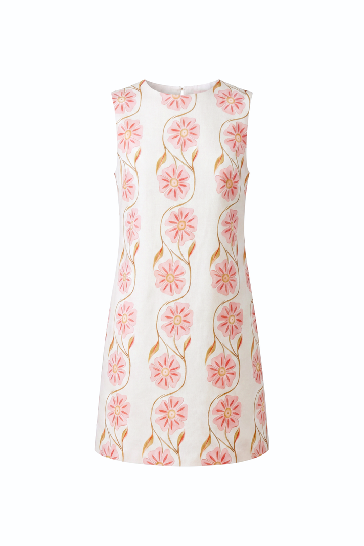 Romantic Print Sleeveless Dress