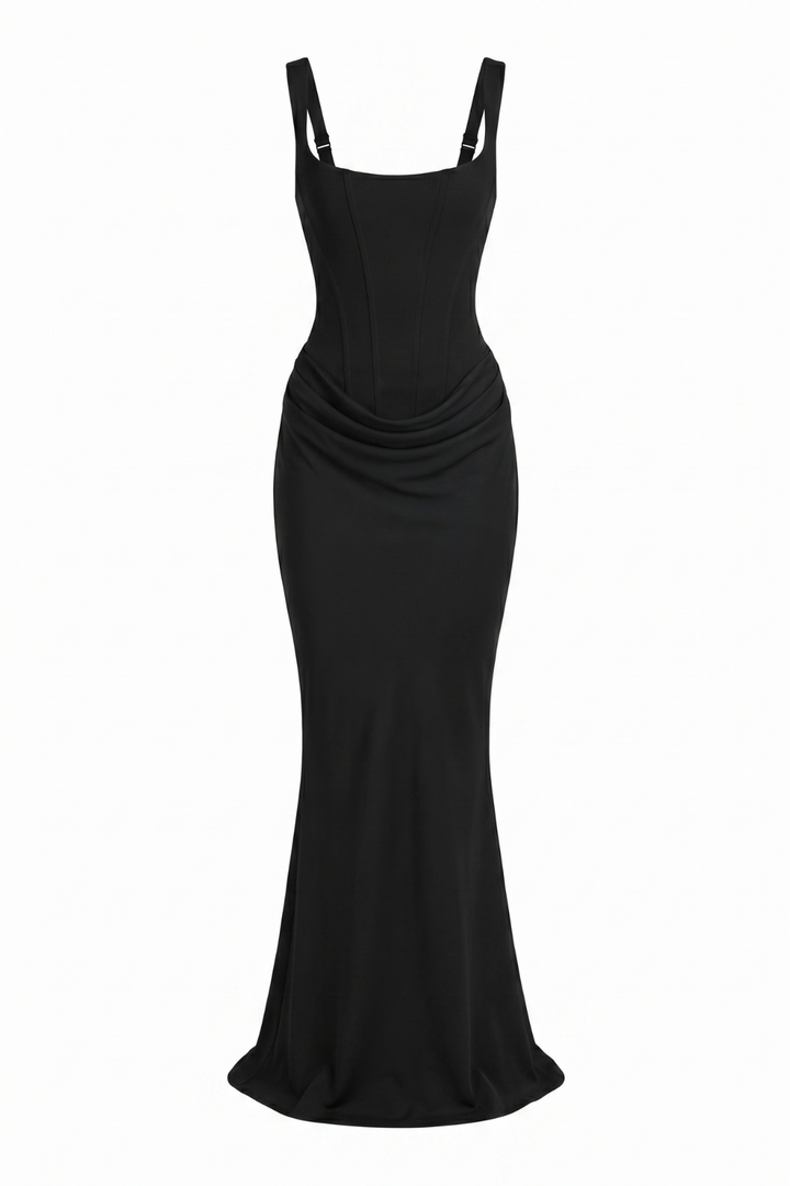 Leora Draped Maxi Gown