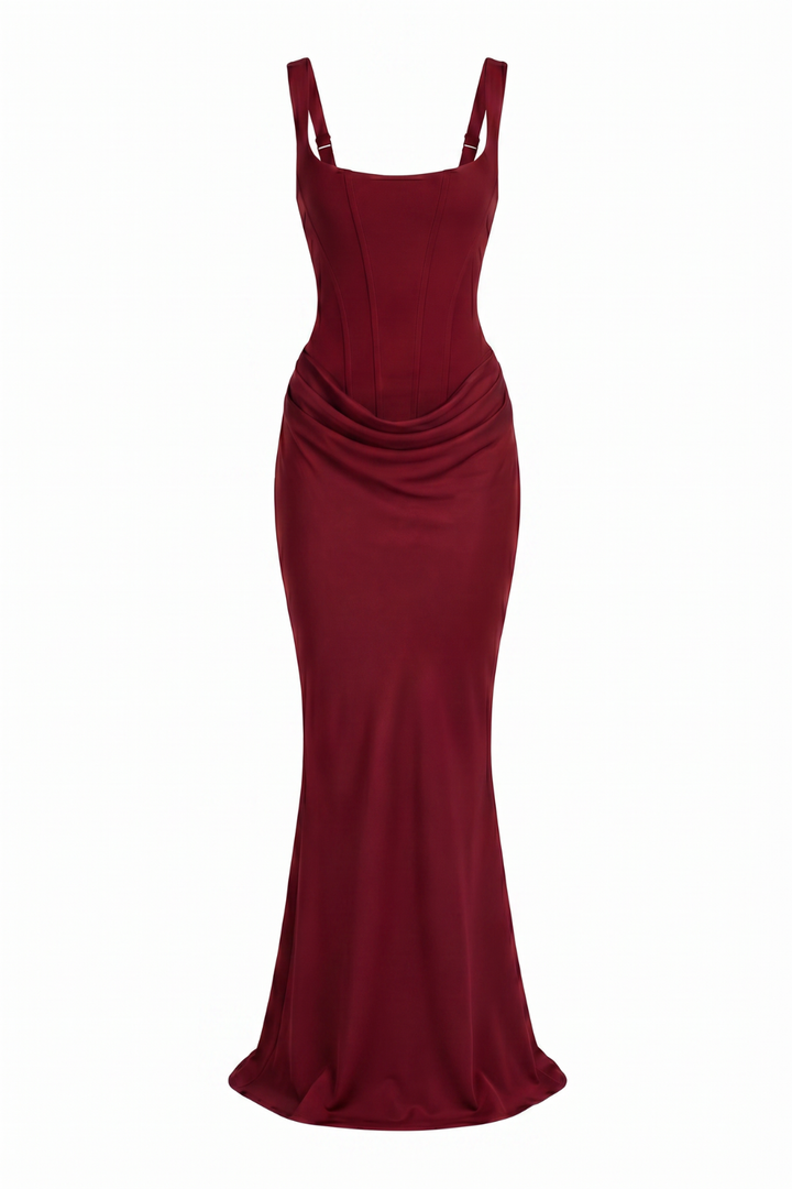 Leora Draped Maxi Gown