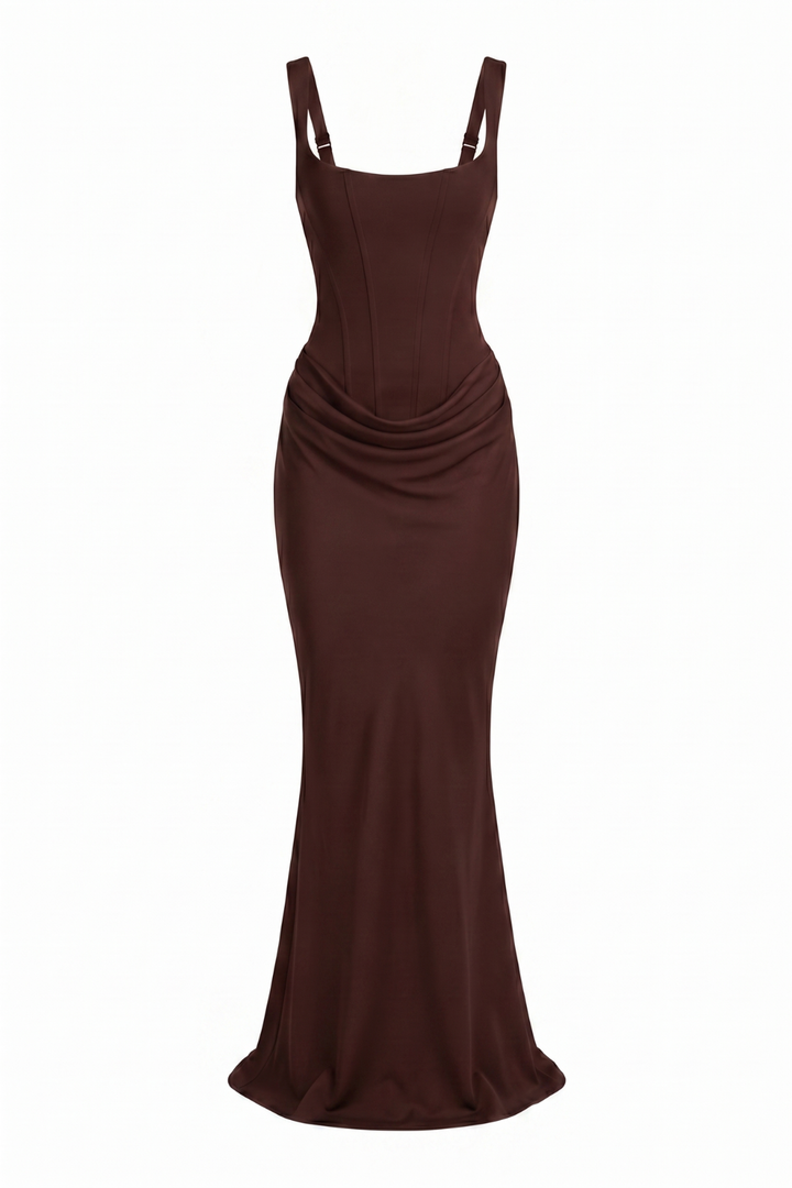 Leora Draped Maxi Gown