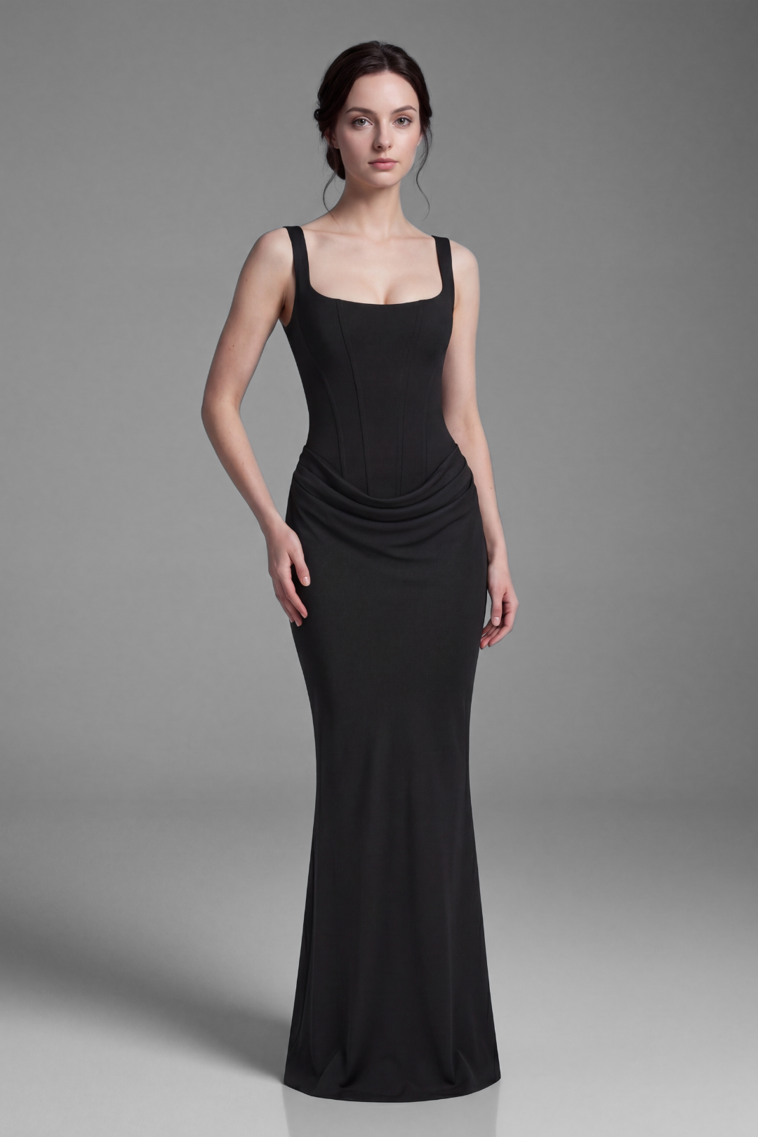 Leora Draped Maxi Gown