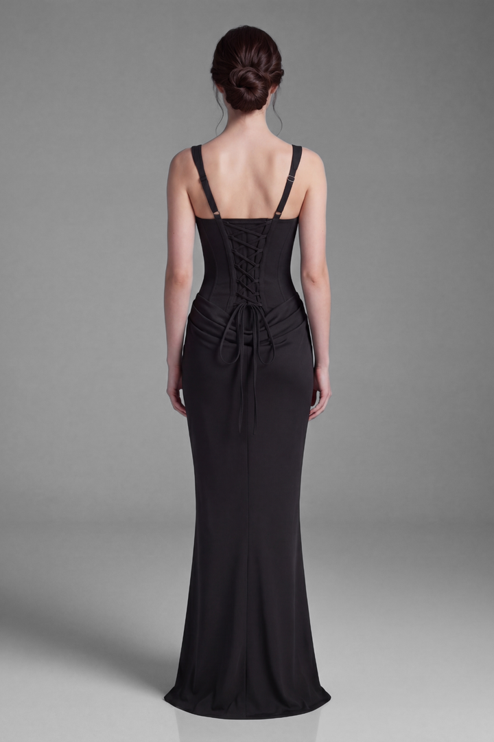 Leora Draped Maxi Gown