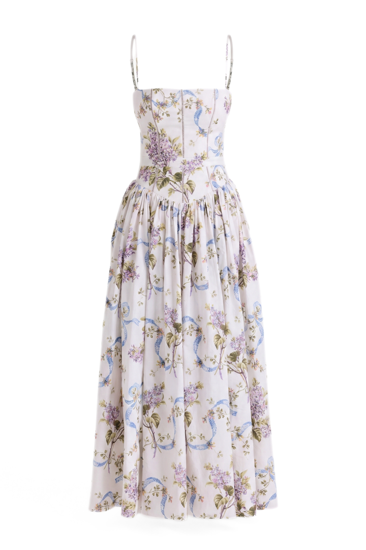 Clara Floral Print Maxi Gown