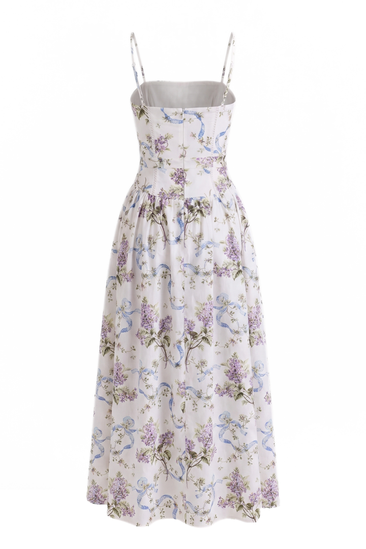 Clara Floral Print Maxi Gown