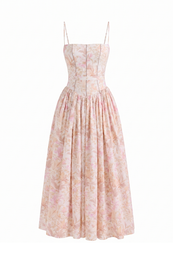Clara Floral Print Maxi Gown