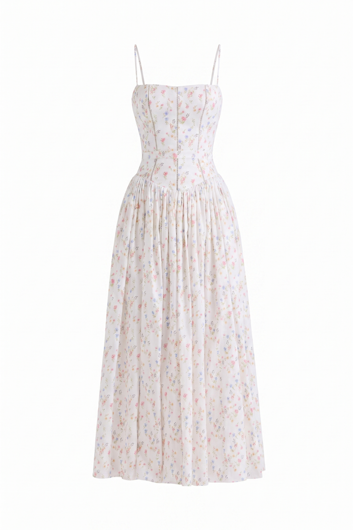 Clara Floral Print Maxi Gown