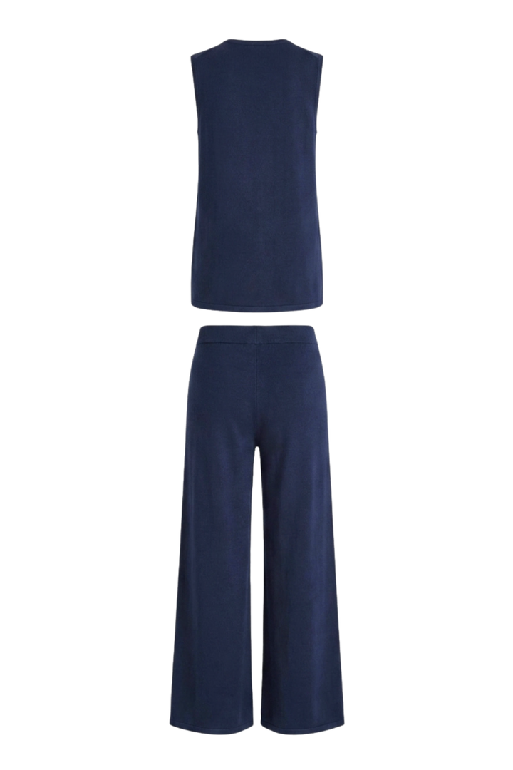 Goldie Button Knit Vest and Pants Set