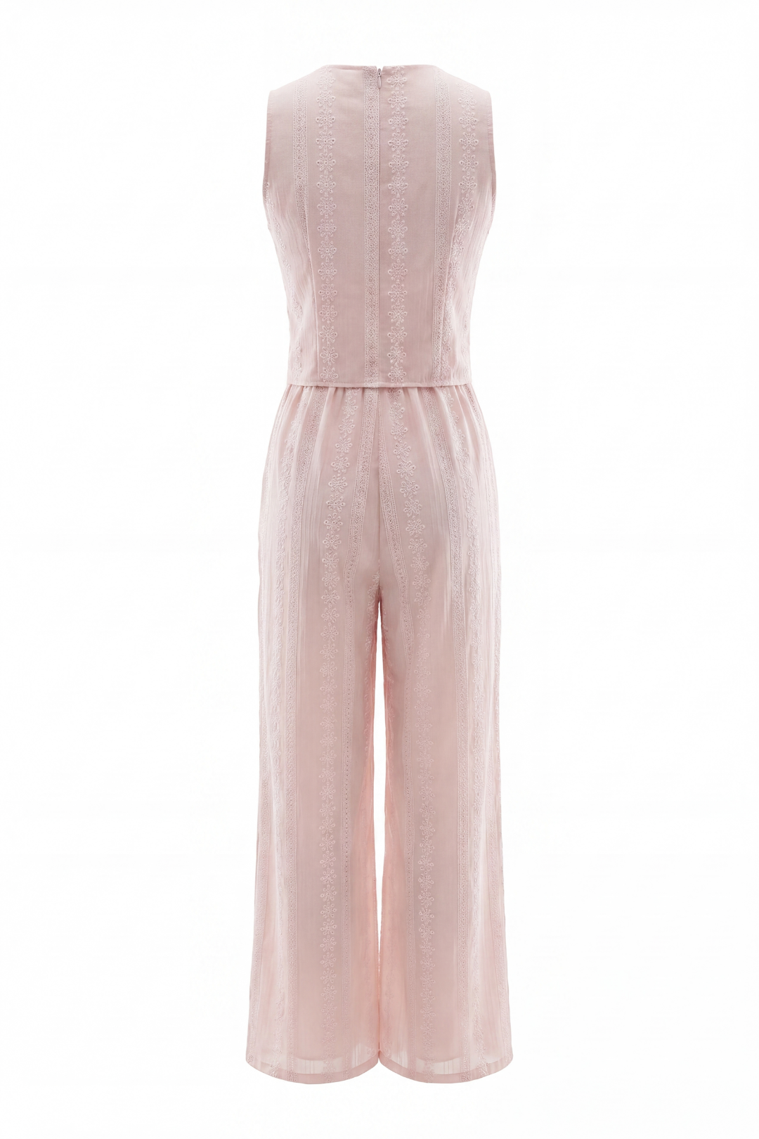 Sienna Lace Up V Neck Sleeveless Two Piece Set