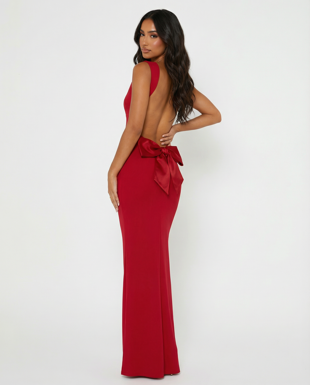Jane Backless Open Back Maxi Gown