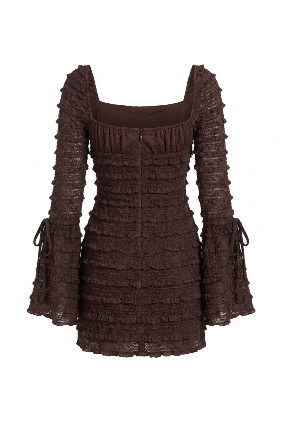 Demi Floral Lace Drawstring Bust Mini Dress