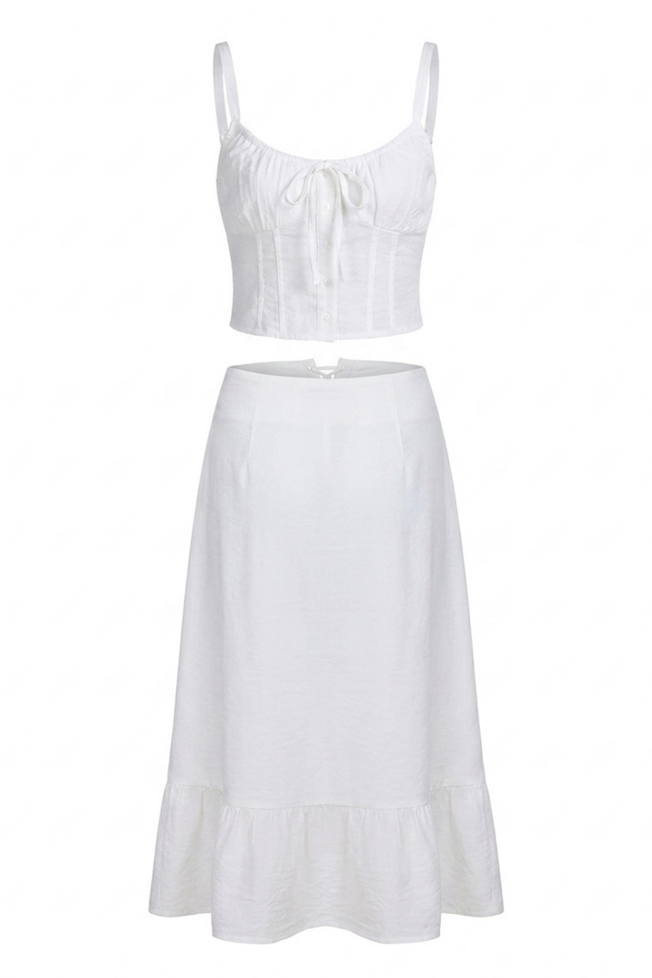 Cleo Cowgirl Corset Two Piece Skirt Set