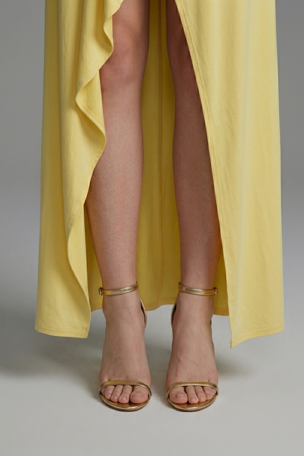 Meadow Ruched Ruffle Maxi Gown