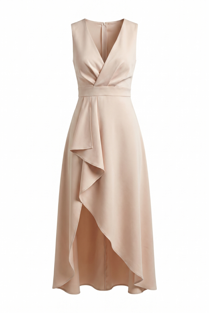 Sophie V Neck Elegant Midi Dress