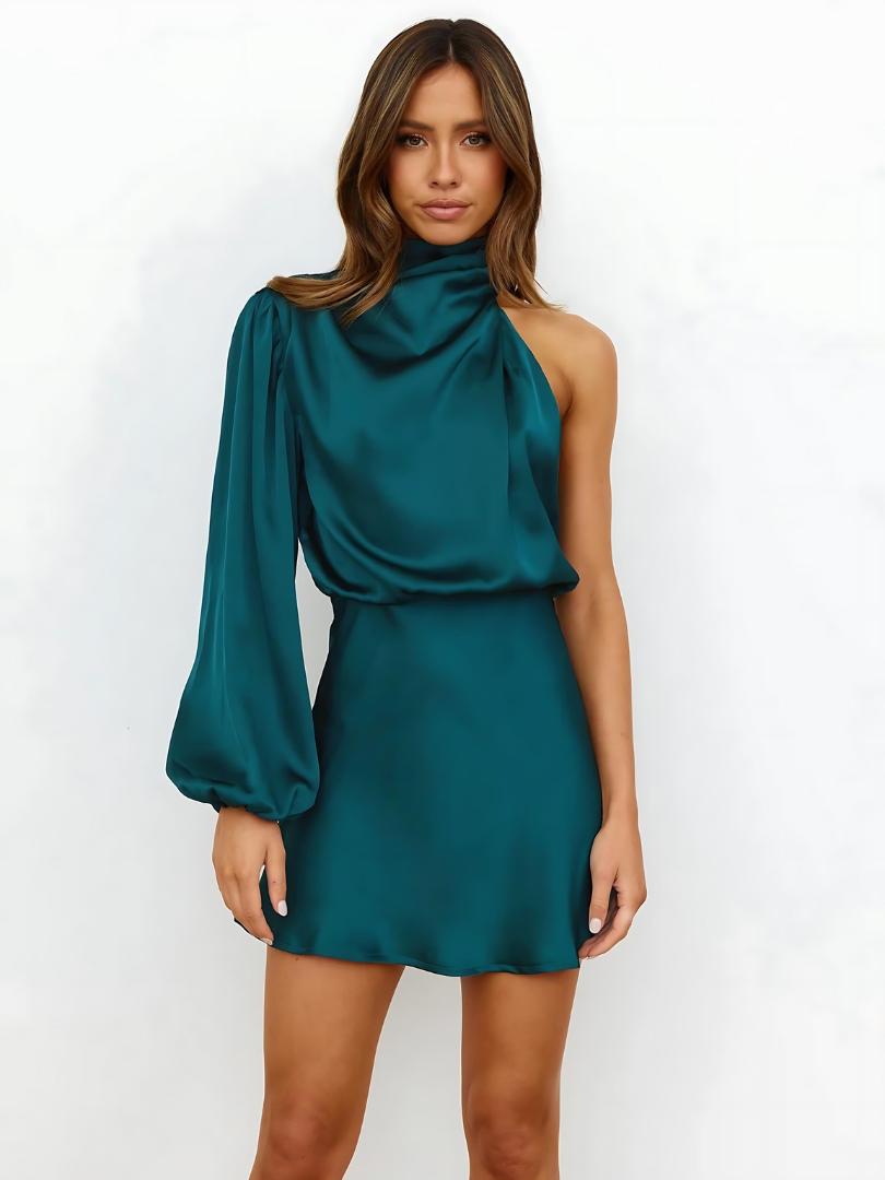 Veloura Ruched Bodycon Mini Dress