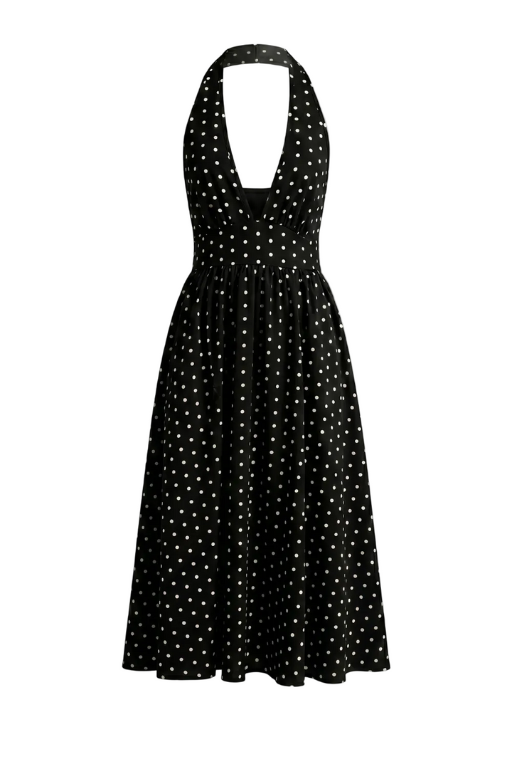 Shirees Polka Dot Corset Bodice A Line Occasion Dress