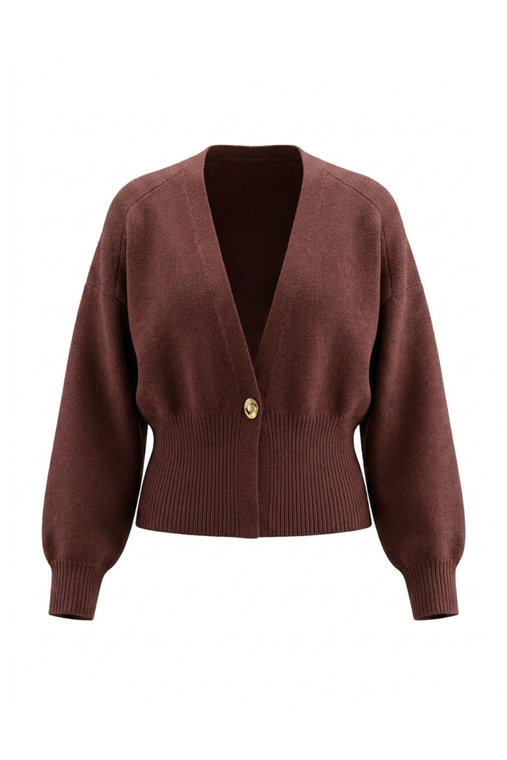 Margot Golden Button Knit Cardigan