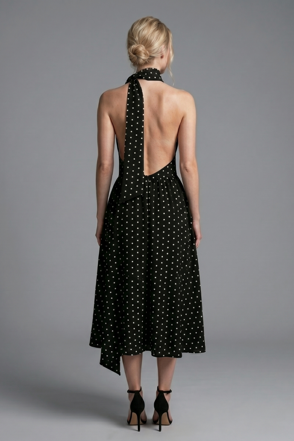 Shirees Polka Dot Corset Bodice A Line Occasion Dress