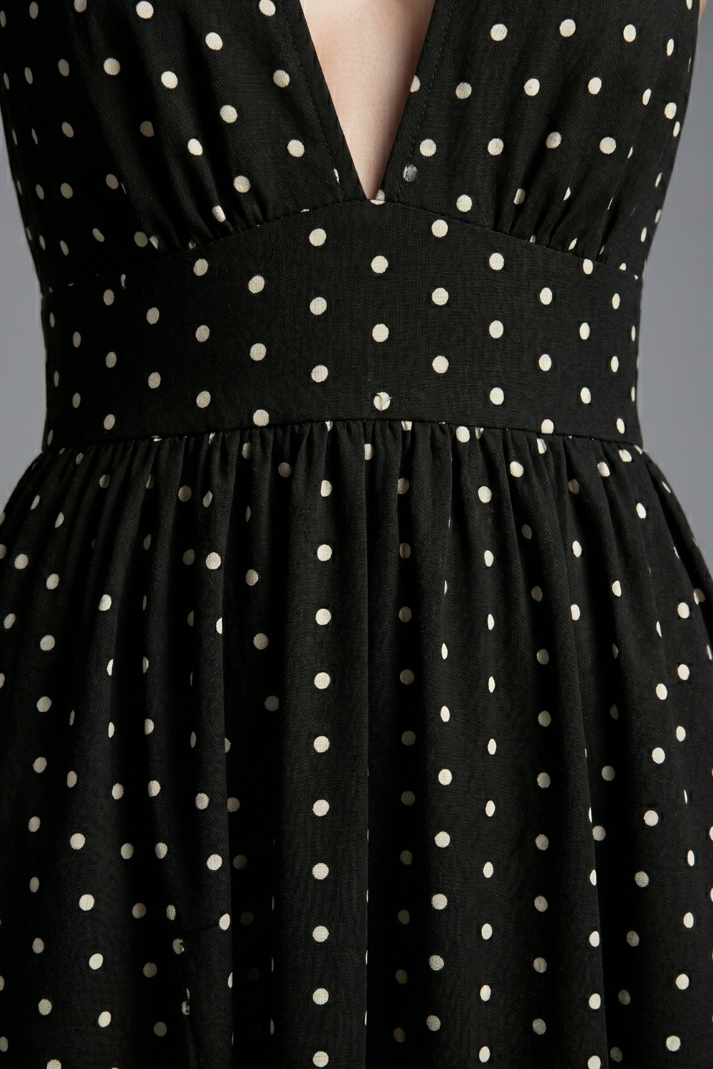 Shirees Polka Dot Corset Bodice A Line Occasion Dress