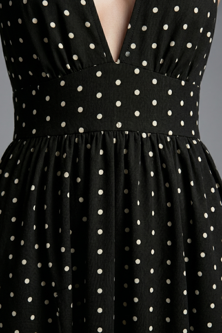 Shirees Polka Dot Corset Bodice A Line Occasion Dress