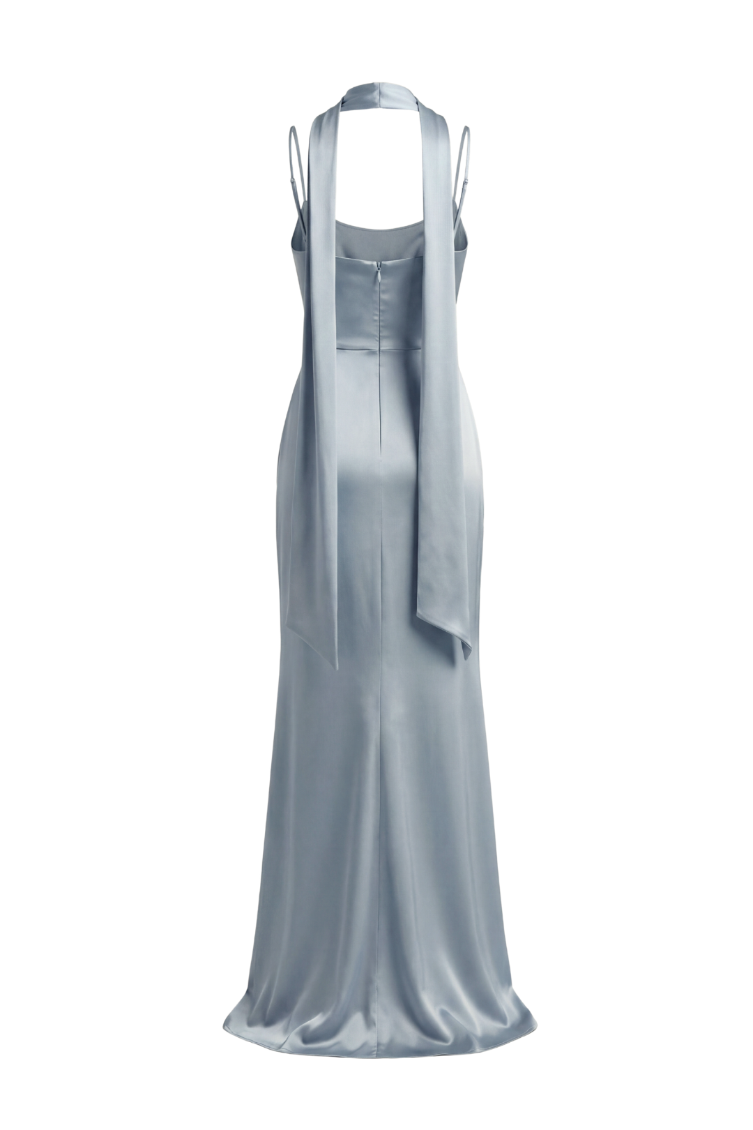 Freya Draped Scarf Satin Gown