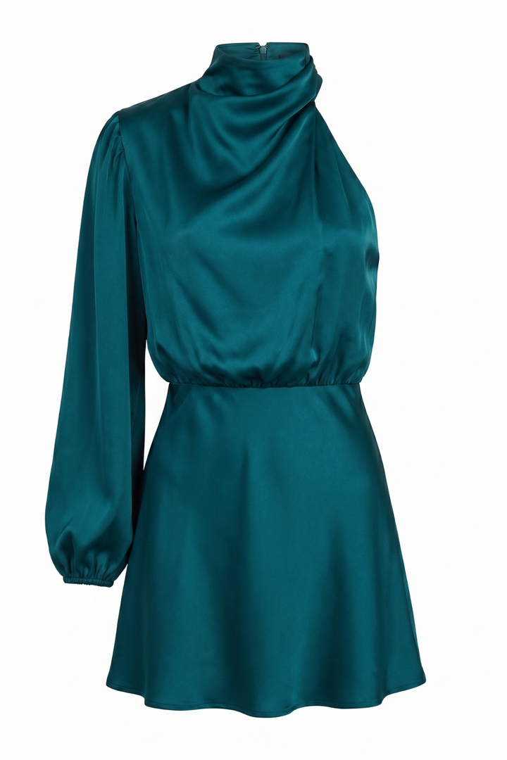 Veloura Ruched Bodycon Mini Dress