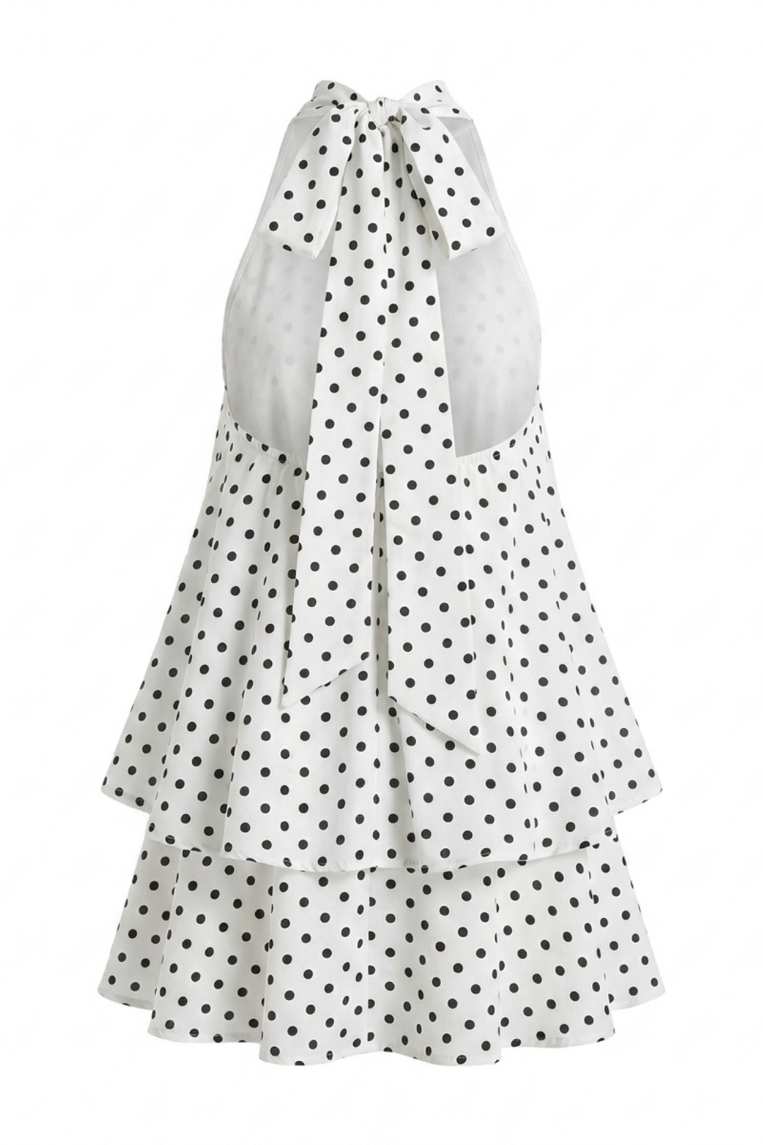 Aurel Polka Dot Halter Mini Dress