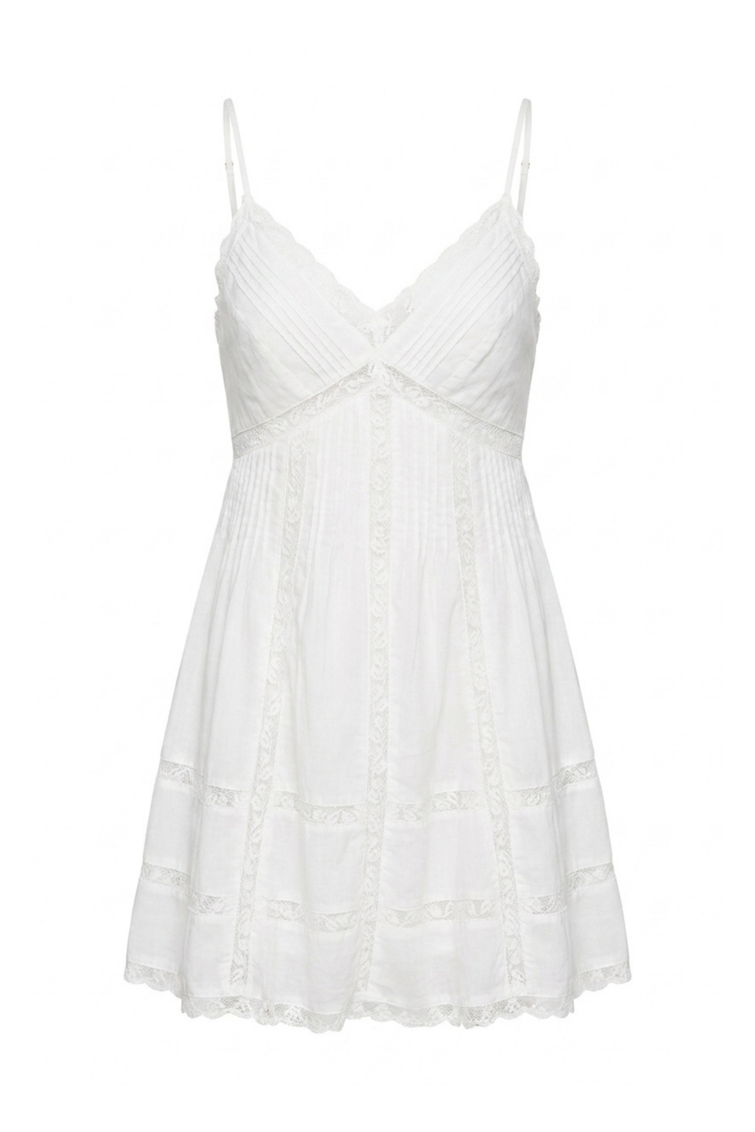 Amelie Lace Hollow Ruffle Cami Mini Dress