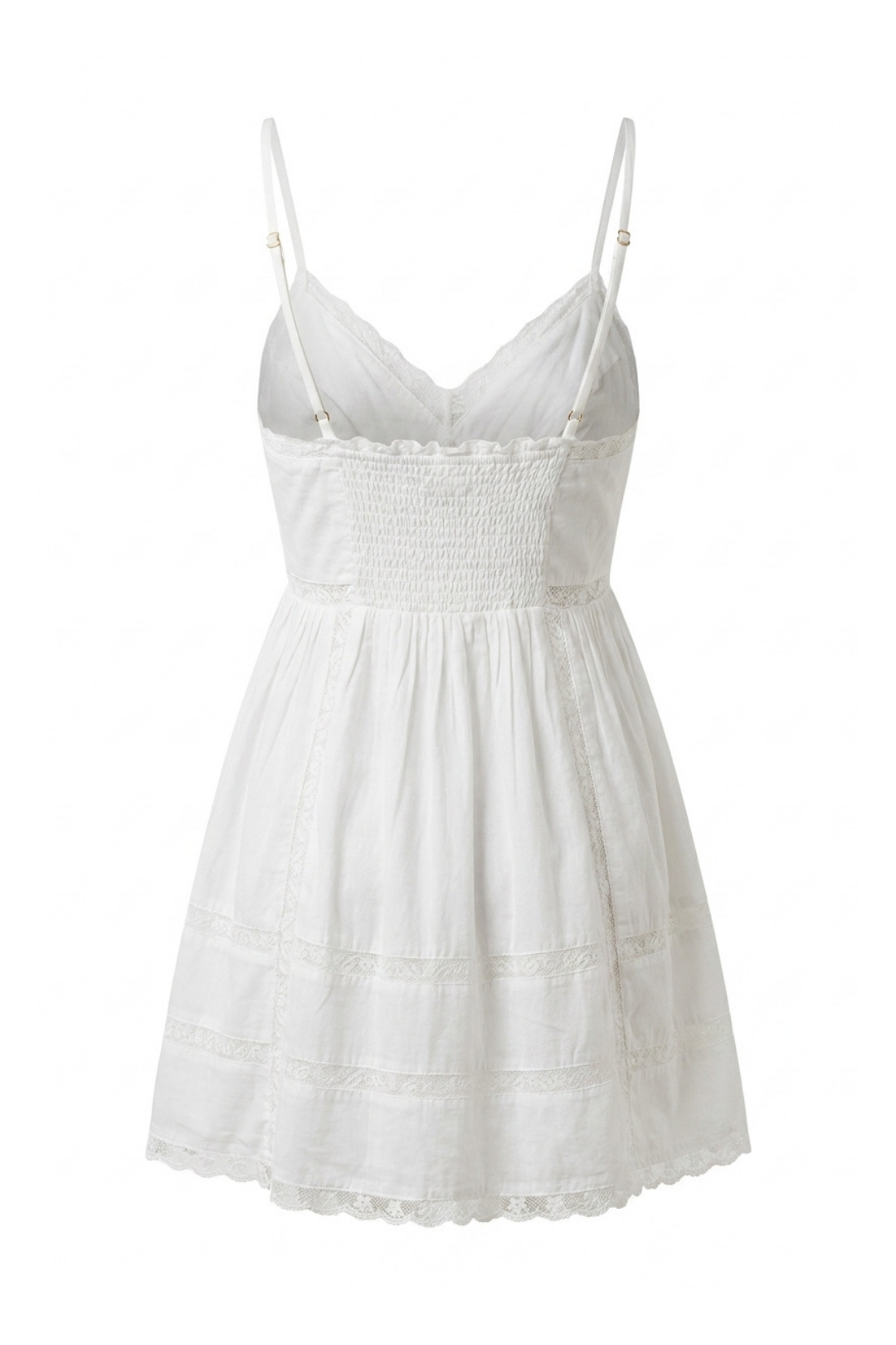 Amelie Lace Hollow Ruffle Cami Mini Dress