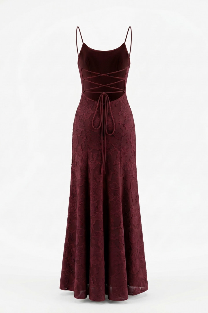 Sofia Floral Lace Maxi Gown