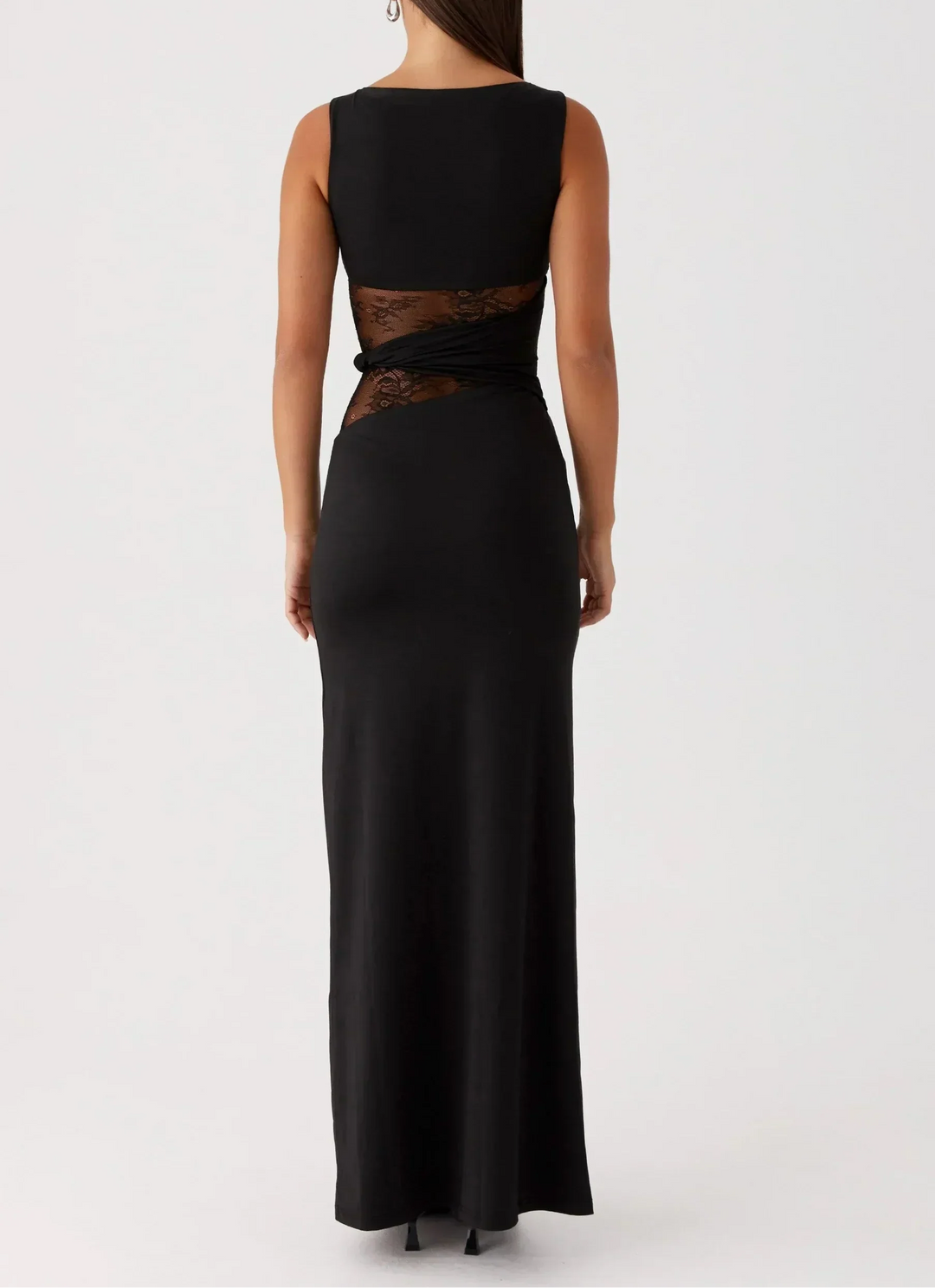 Fluxia Draped Silhouette Maxi Dress