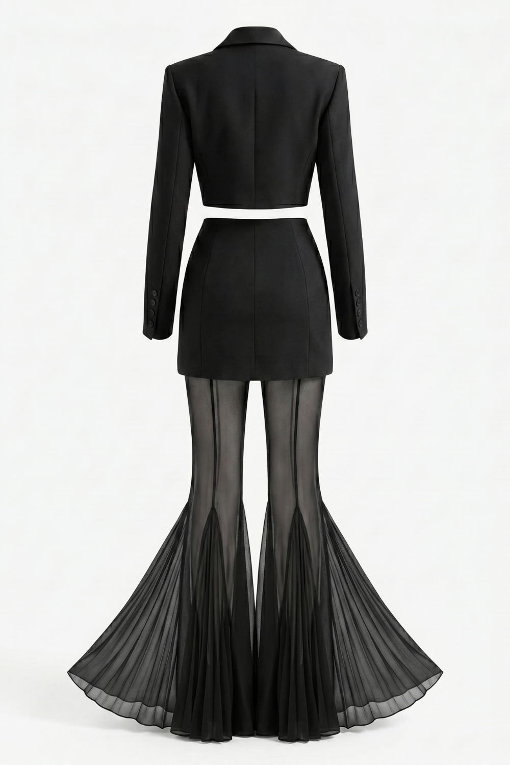 Luna Bell Bottom Wide Leg Trouser Set
