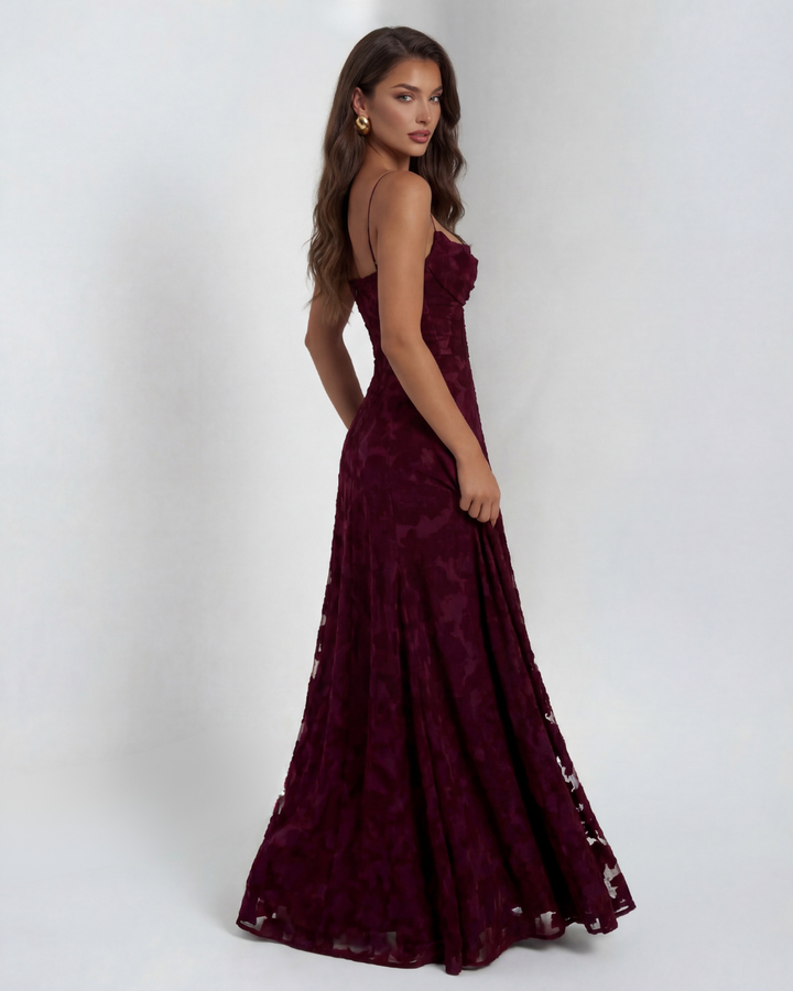 Sofia Floral Lace Maxi Gown