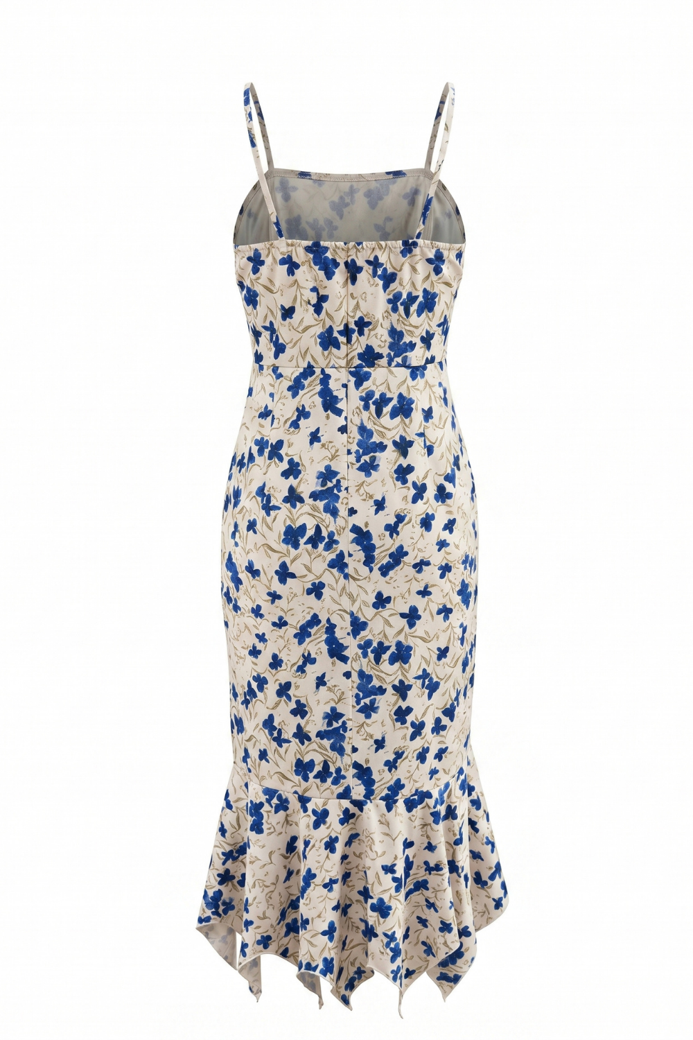 Elizabeth Floral Knotted Irregular Hem Maxi Dress