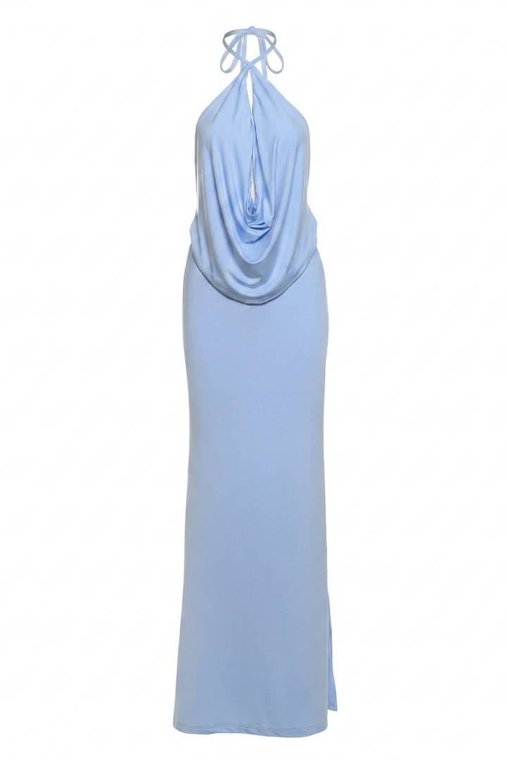 Freya Halter Backless High Waist Maxi Dress