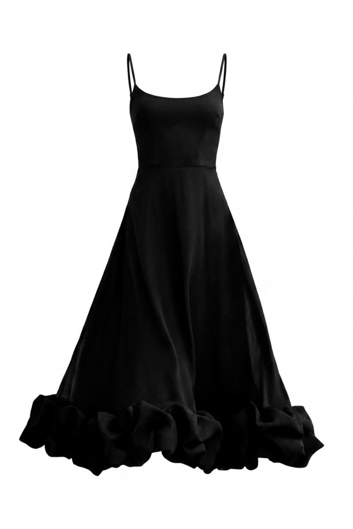 Percival Ruffle A-Line Gown