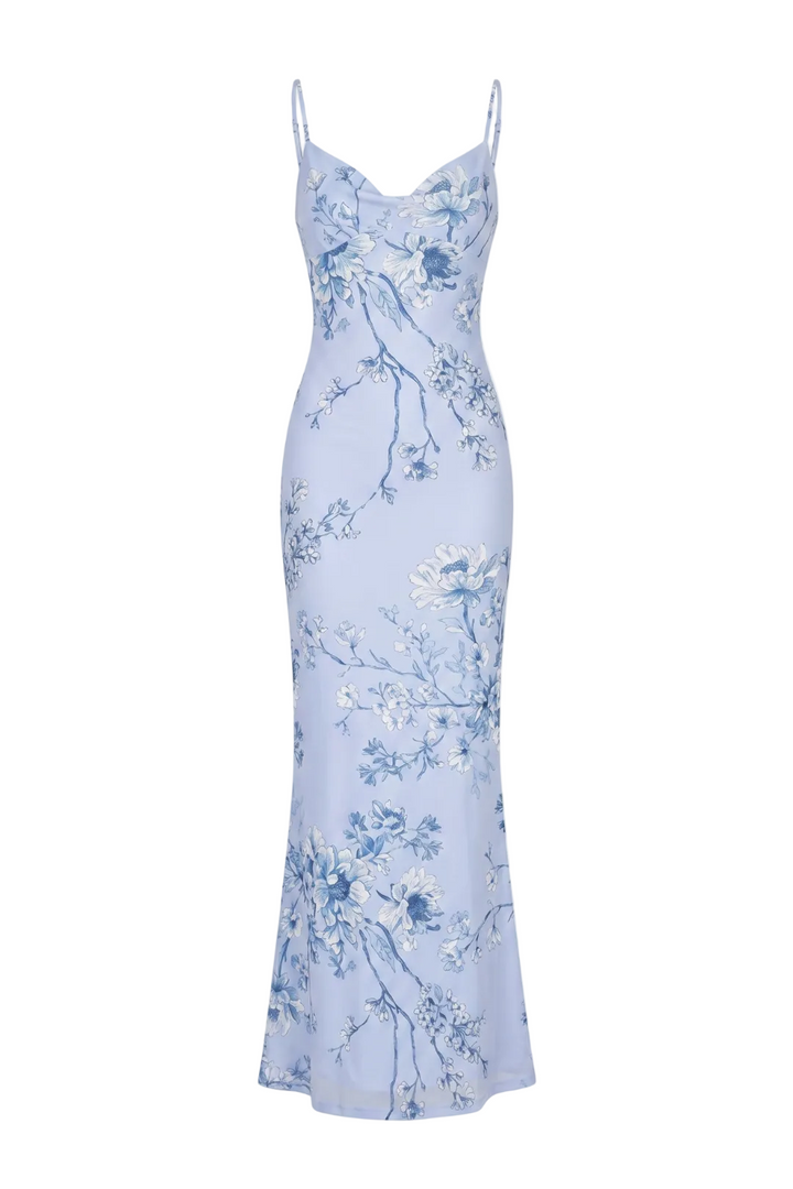 Julie Draped Occasion Maxi Dress